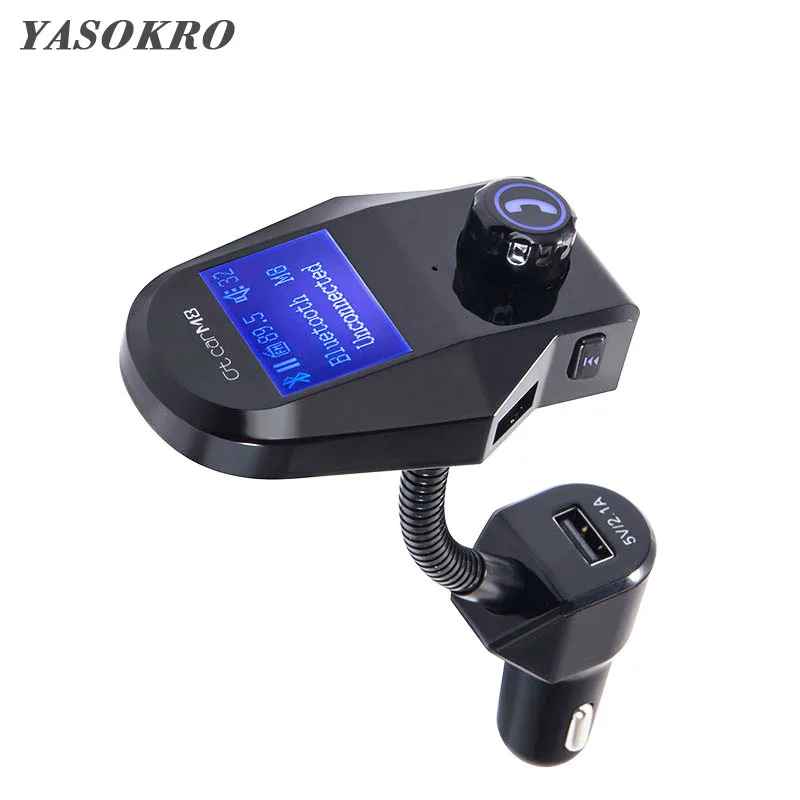 

FM Transmitter Modulator Car Bluetooth HandsFree Kit with 3.1A Dual USB Car Charger Car Audio MP3 Player Support TF Card