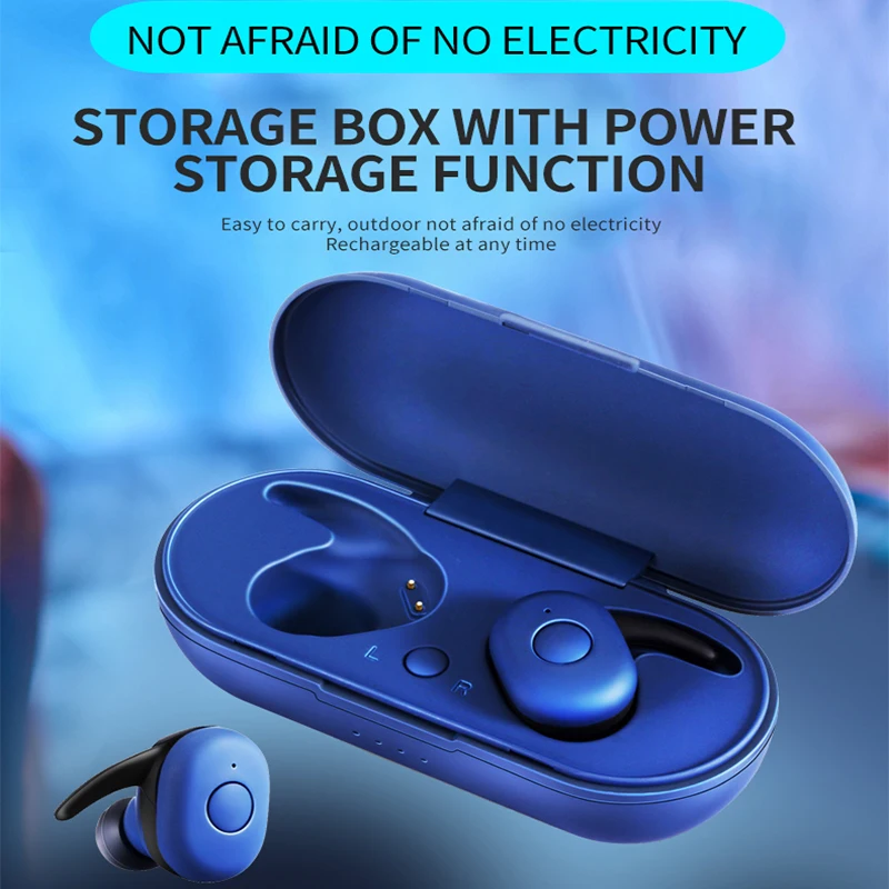 DT-01 Bluetooth V5.0 гарнитура спортивные беспроводные наушники 3D стерео мини в ухо