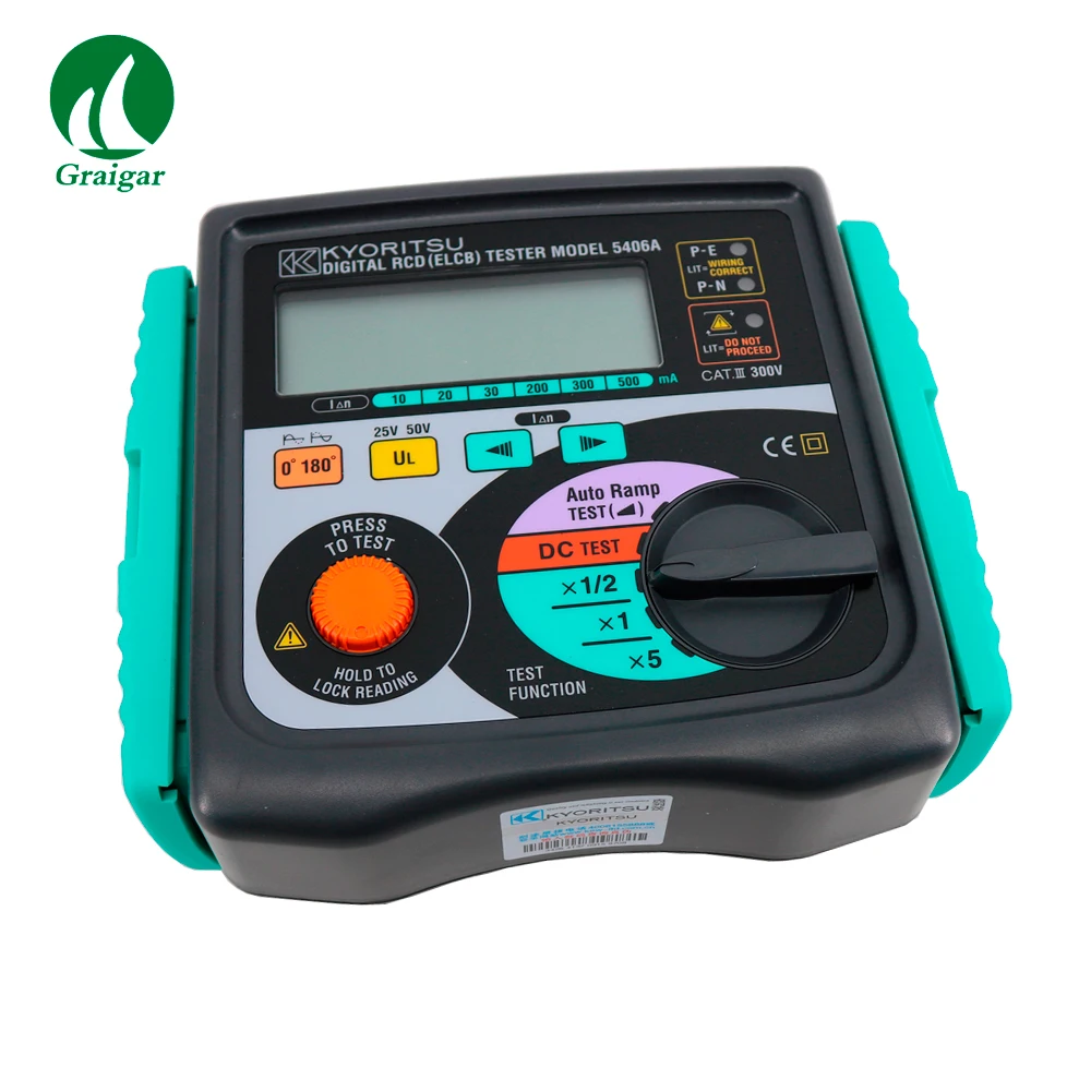 Цифровые тестеры KYORITSU 5406A RCD (ELCB) с 3 светодиодами для проверки правильного