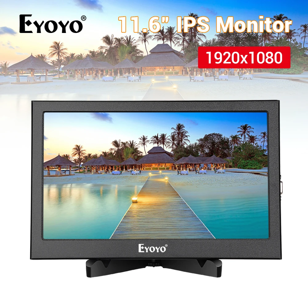 Eyoyo EM12P 11,6 дюймов 1920X1080 ips монитор HDMI PS3 PS4 Xbox360 1080P ips ЖК-СВЕТОДИОДНЫЙ монитор для Raspberry Pi