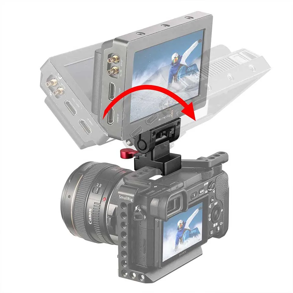 SmallRig камера монитор стабилизатор Quick Release EVF держатель крепление с натовским зажимом Can180 градусов Регулировка мониторинга 2100