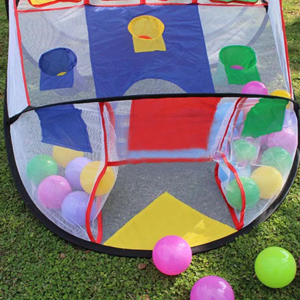 Kids Ball Pit Play Tent With Basketball Hoop And Zippered Storage Bag For Toddlers Ocean Pool Outdoor Sport Toys | Игрушки и хобби