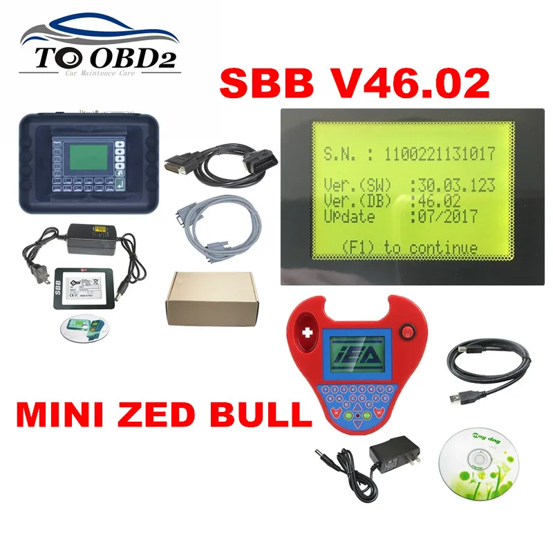 Лучший автоматический ключ Мини Zed Bull Zed-Bull Smart Silca SBB PRO2 V48.88 V46.02 V48.99 V33.02 автоматический транспондер без жетонов Limited - Цвет: SBB V46.02 ZED BULL