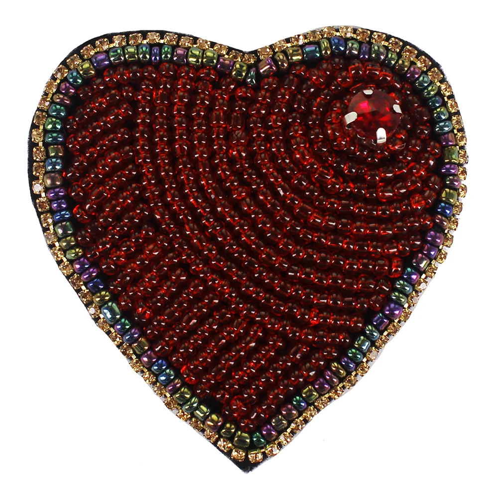 10 шт. Украшенные бусинами в виде красного сердца|Заплатки| |