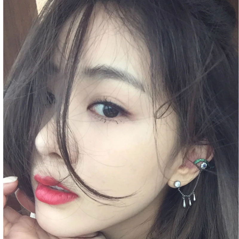 (1 шт.) корейские новые ювелирные изделия модные серьги для женщин прямая цепочка