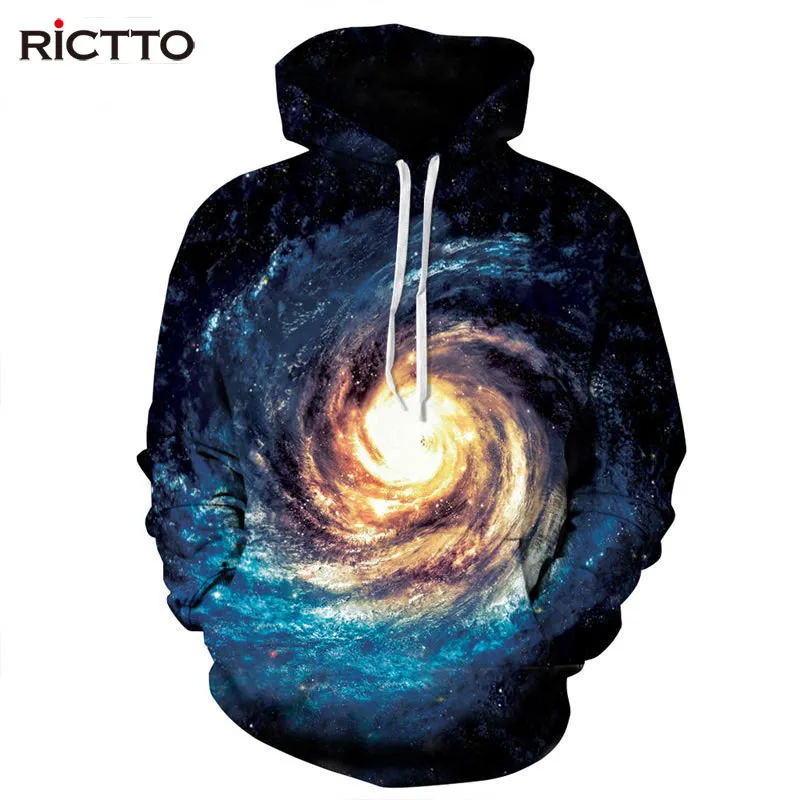 Rictto Горячие Для мужчин/Для женщин Толстовки Толстовка принт звезды Пейсли