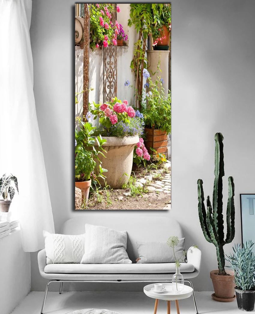 3 шт. Королевский сад цветы пейзаж печать на холсте рождественские украшения