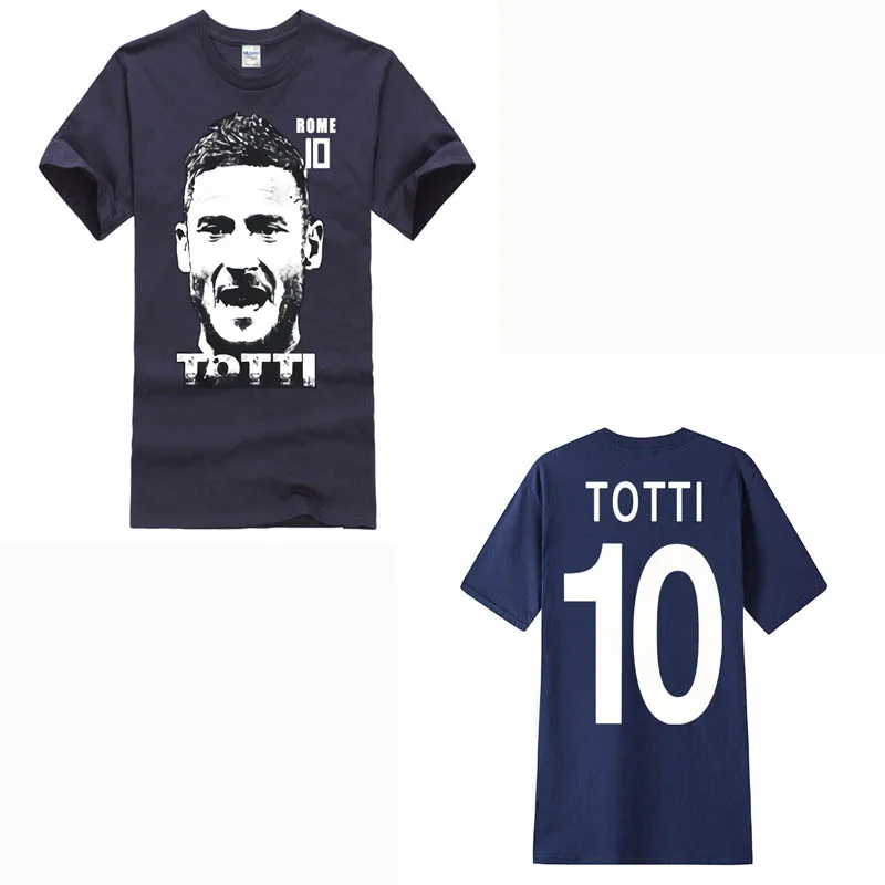 Totti 2018 футболка для футбола из хлопка мужчин с коротким рукавом брендовые Рубашки