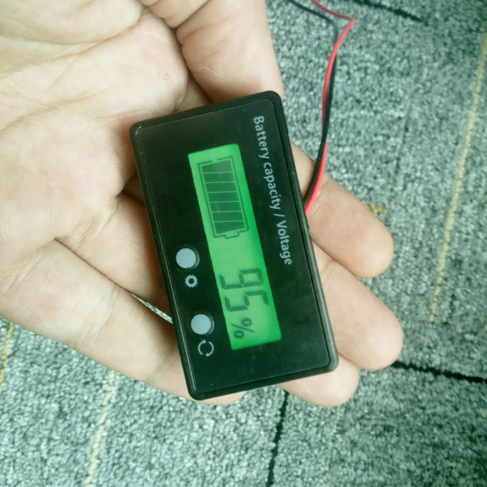 2017 цифровой автомобильный индикатор емкости батареи для свинцово кислотных 12 В 24