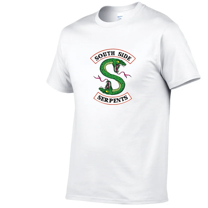 Новая "South Side serpents" свитер с капюшоном в стиле «хип-хоп», одежда для улицы, весеннее худи с принтом «Человек Для мужчин модные ривердейл Толстовка S-XXXL - Цвет: White Tops 60
