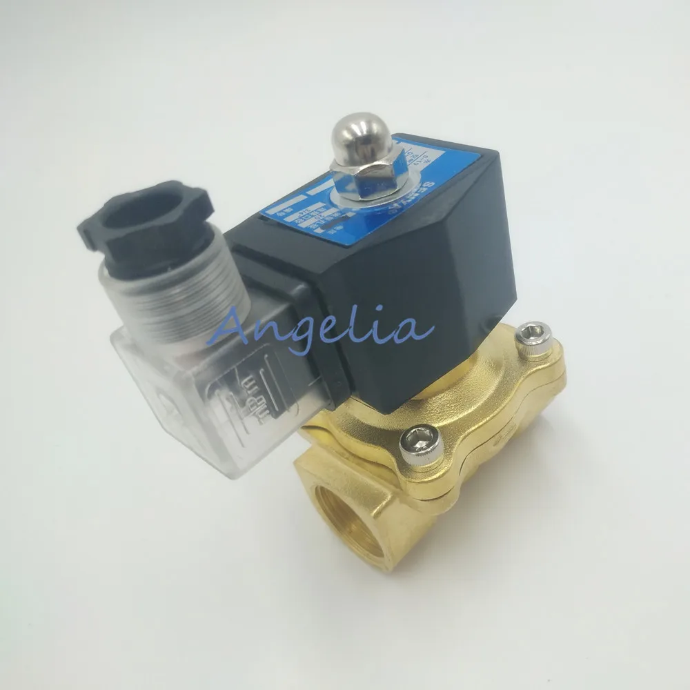 DC24V/12 V G1/4 &quotлатунный Электрический Соленоидный клапан для воды воздуха