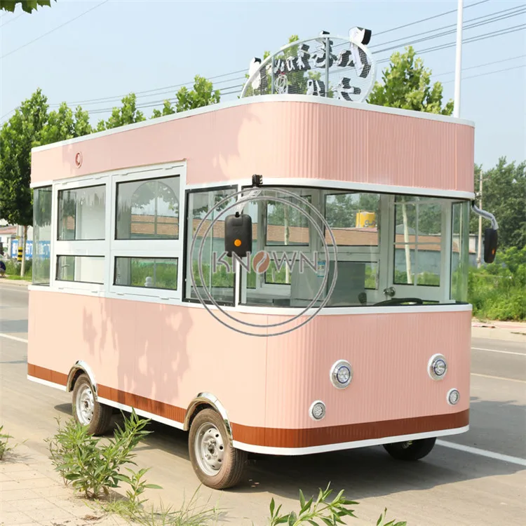 Китай мобильный Еда грузовик уличная электрическая тележка для пищевых