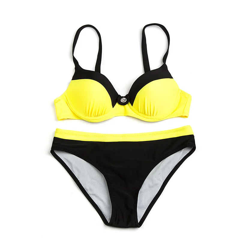 

Bikini Women 2018 Large Size XXL Push Up Halter Swimwear Women Sexy Swimsuit Bathing Suit Beachwear Low Waist Bikinis Set