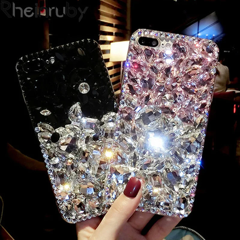 Rheinruby DIY блестящие стразы чехол для huawei mate 20 P20 Pro P9 P10 Plus 9 10 Nova 3I s| |