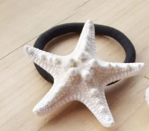 100% новый! 1 шт./лот новые женские пляжные резинки для волос морская звезда | Дом и