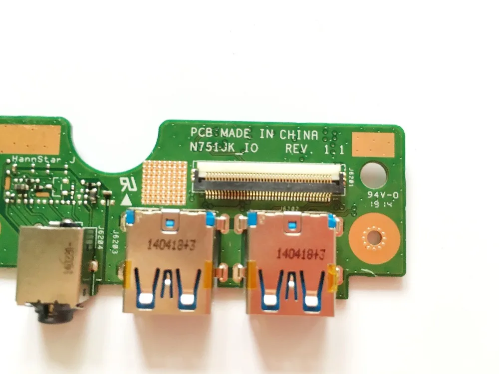 Оригинал для N751J N751JK Usb и аудиоплата _ IO REV 1 протестирована хорошая бесплатная