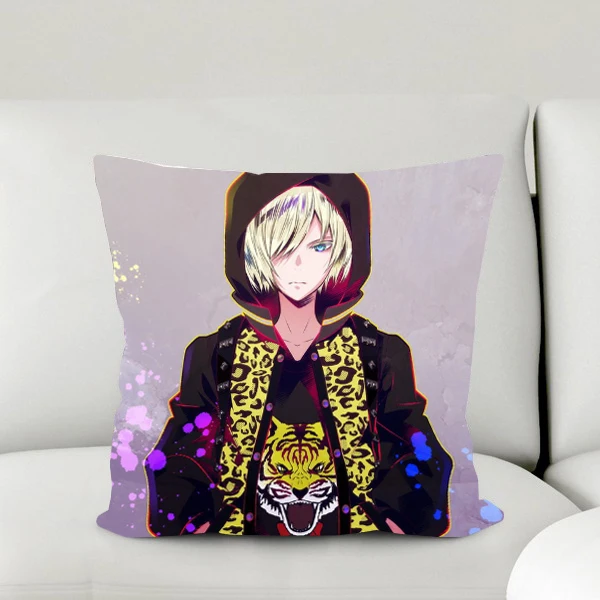 Окт. Японское аниме Юри на льду плисецкий домашний текстиль 2WT 2way квадратная