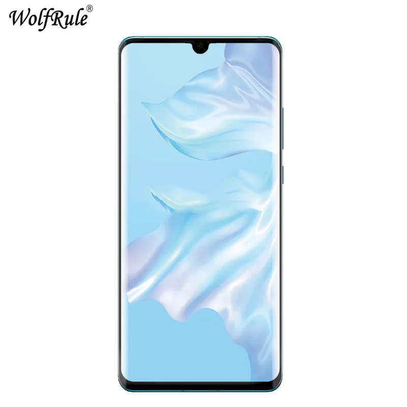Изогнутое закаленное стекло с полным клеем для Huawei P30 Pro изогнутая 3D Защитная