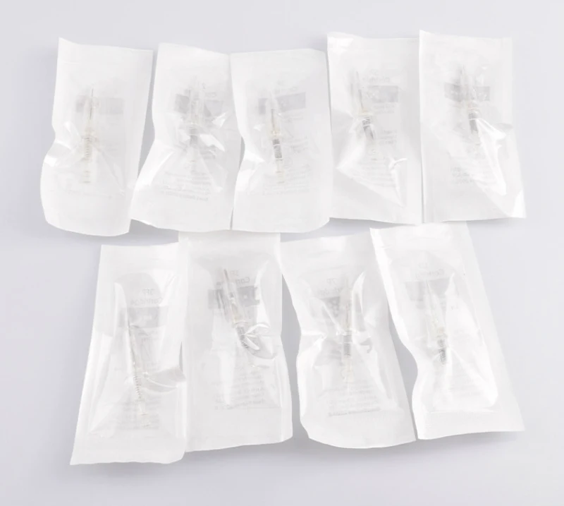 Microblading 10PCS Disposable Electric Derma Pen Needle Bayonet Nano Cartridge For Auto Micro Needle Derma Pen Tattoo Needle Tip