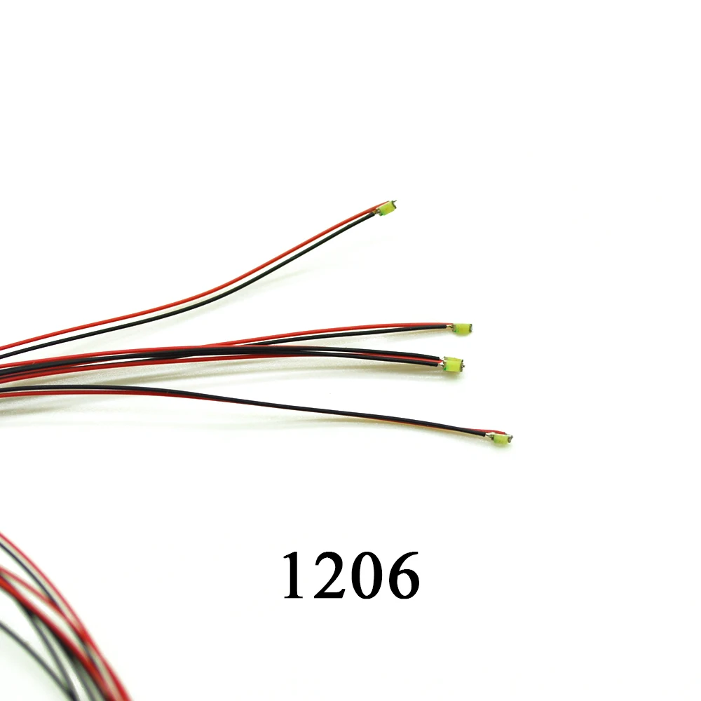 1206 SMD модель поезда HO N OO Масштаб предварительно припаянный micro litz проводной