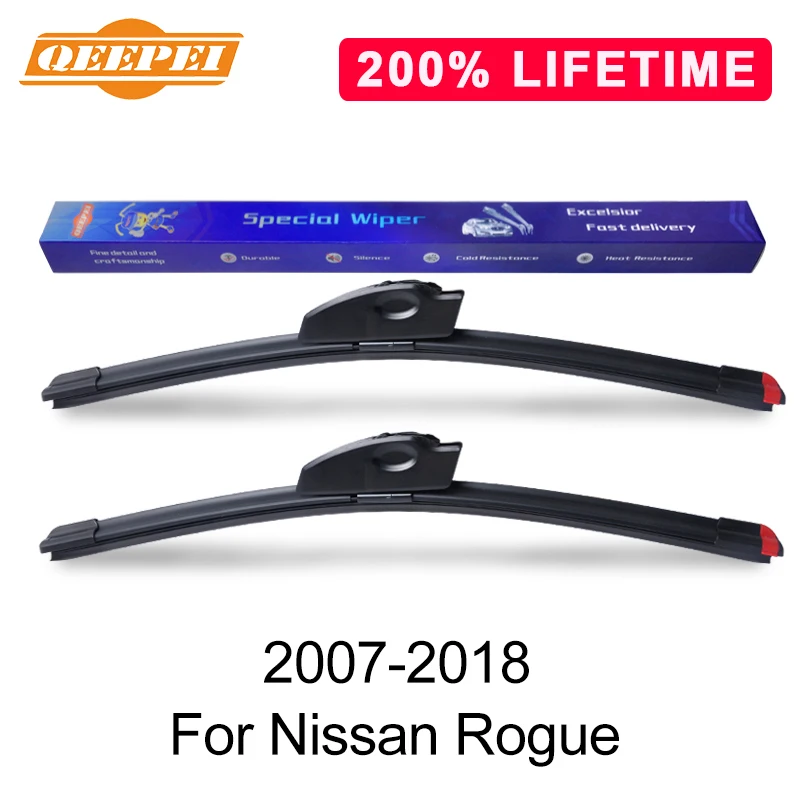 QEEPEI Замена стеклоочистителя для Nissan Rogue 2007-2018 силиконовая Резина лобовое стекло