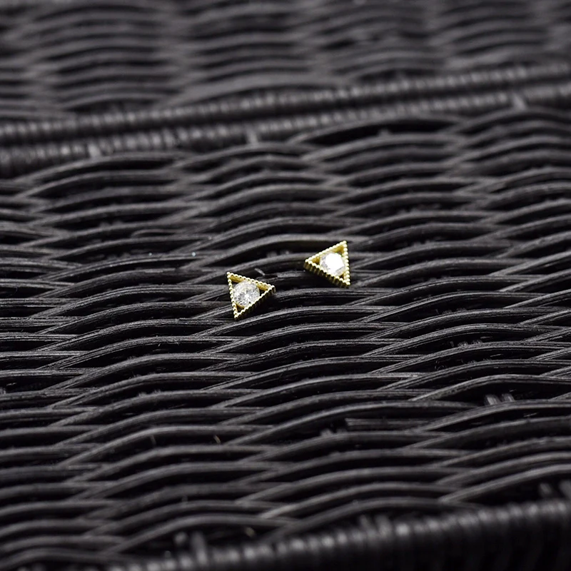 Seanlov циркониевые треугольные серьги для женщин Изящные Ювелирные изделия