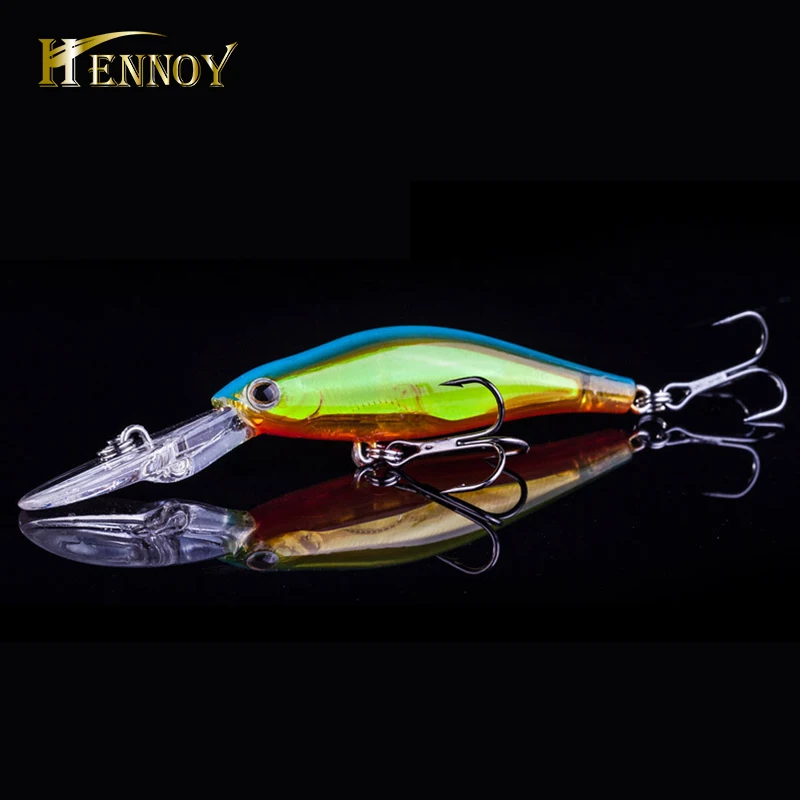 Hennoy 1 шт. рыболовные воблеры 9 см 7 3g светятся ночью блесна жесткая наживка Тройной