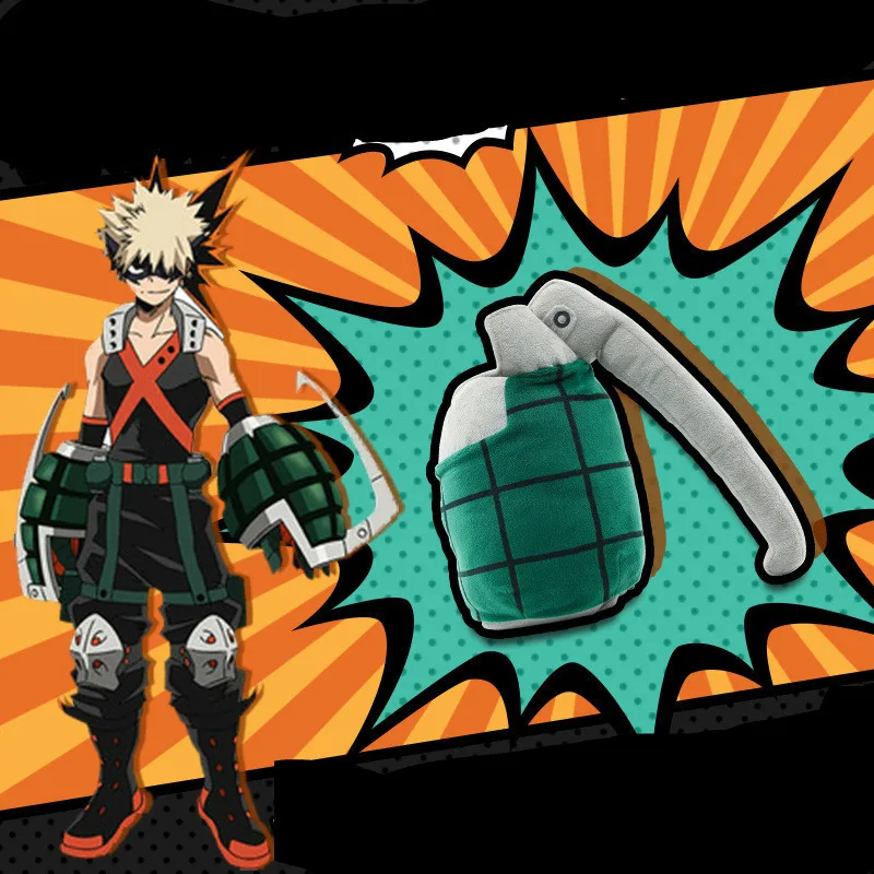 Katsuki Bakugo My Hear Acaoemia аниме гранат оружие Косплей куклы и мягкие игрушки плюшевые