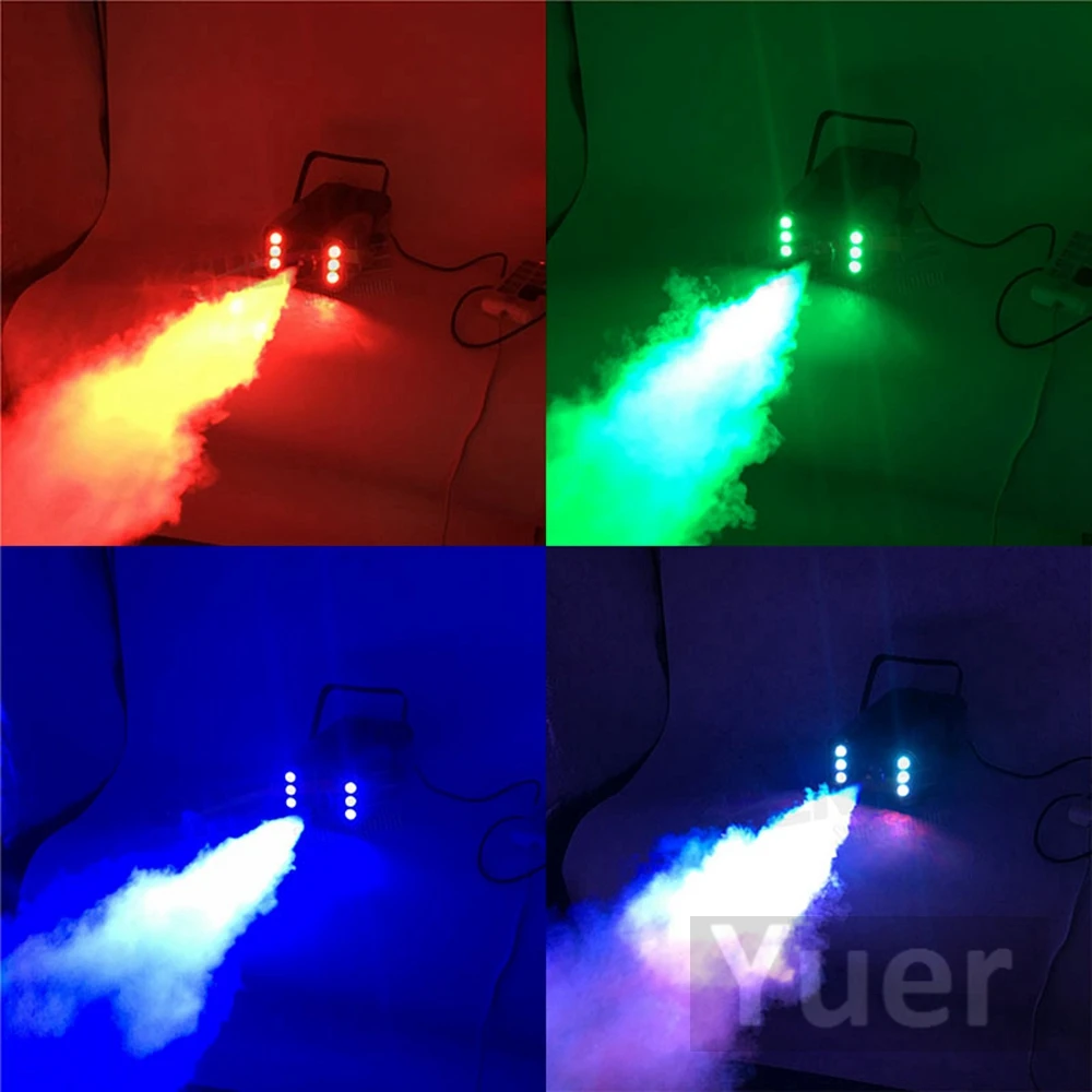 Высококачественная светодиодная RGB дымовая машина с эффектом запотевания 1500 Вт