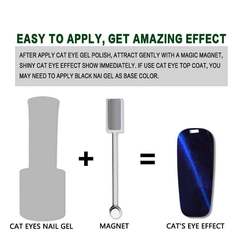 Двухголовый гель кошачий глаз Megnet Stick с сильным эффектом наклейка волшебная