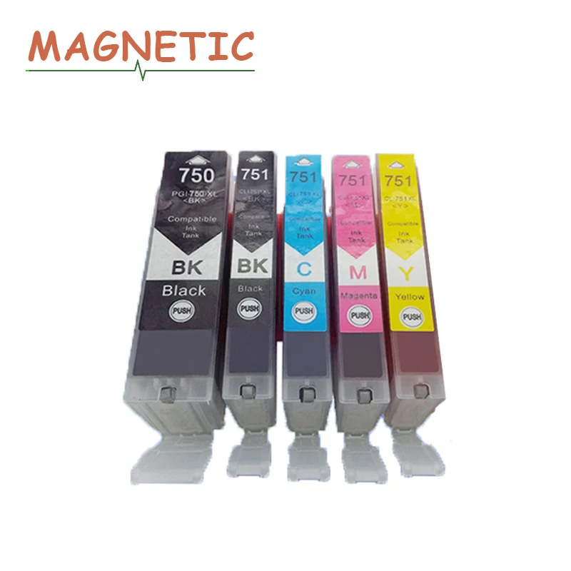 Картриджи PGI750 совместимые с принтером pgi-750 для canon PIXMA MG5470 MG6470 MX727 MX927 IP7270 IX6770 MG5570 6870