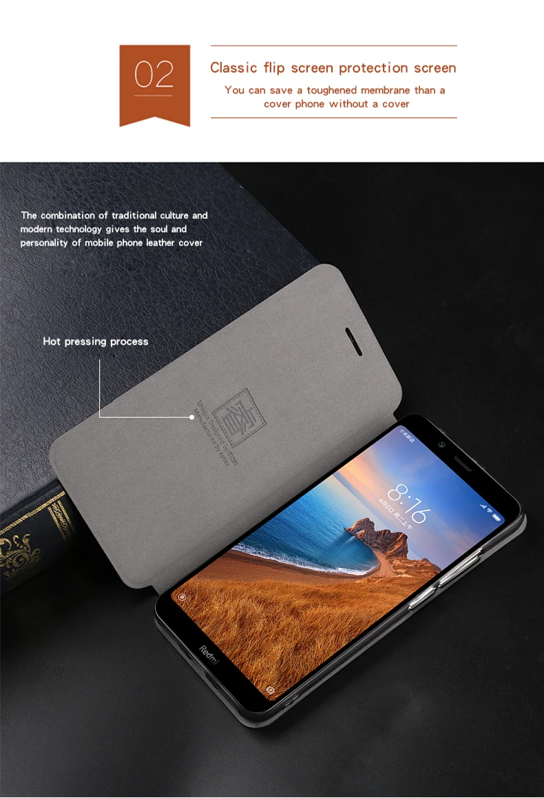 Mofi для xiaomi redmi 7A чехол роскошный Флип кожаный чехол из искусственной кожи чехол для xiaomi redmi 7a