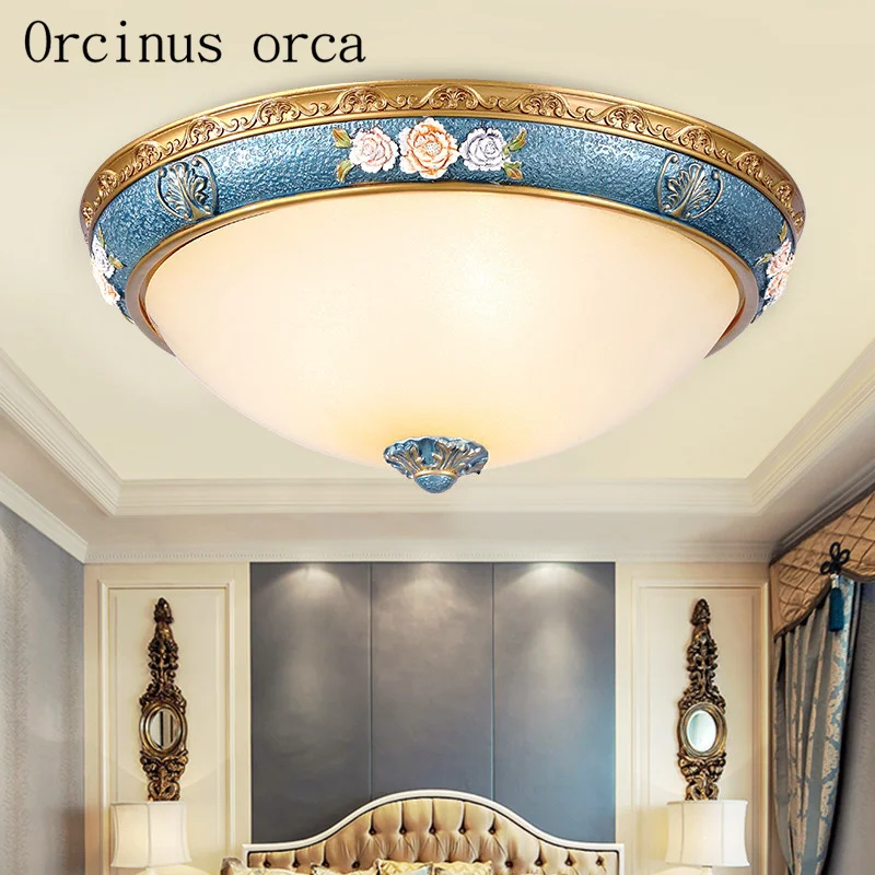 Европейский упрощенный стеклянный потолочный светильник|glass ceiling light|ceiling lightsantique