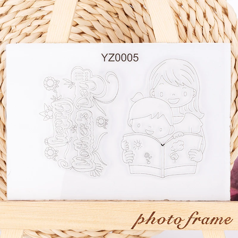 История чтения книга Шаблон силиконовый прозрачный печать DIY тиснение для