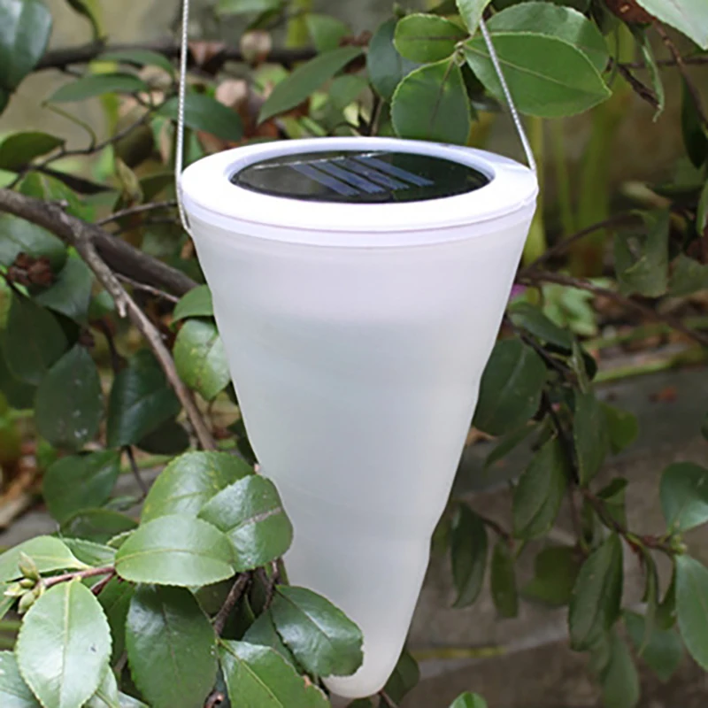 Светодиодный светильник в форме конуса на солнечной батарее портативный