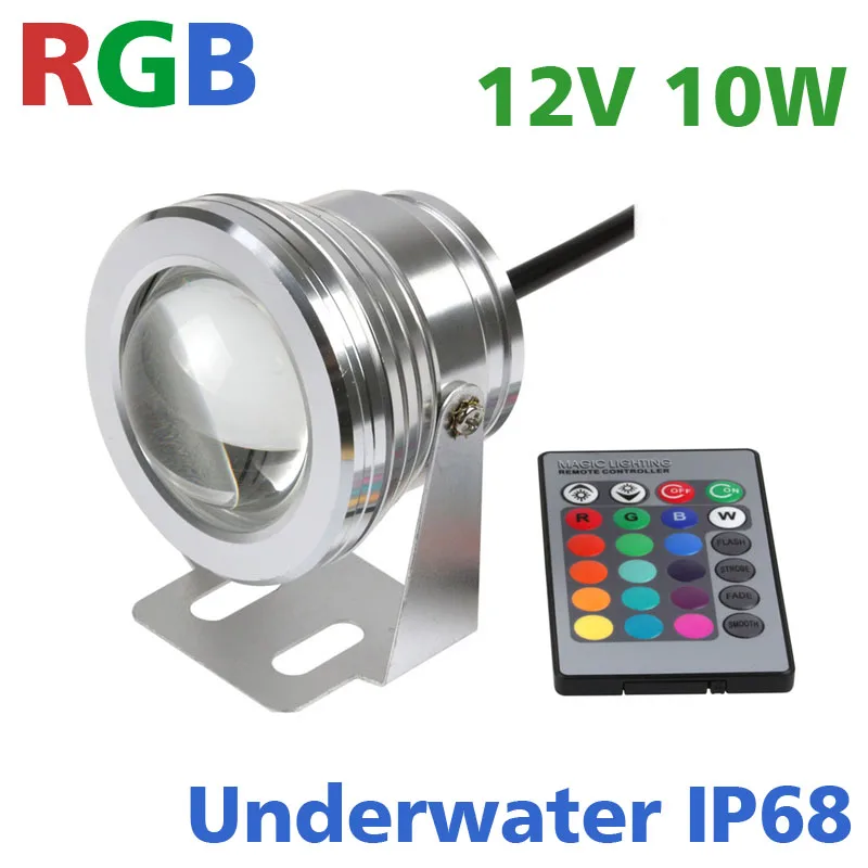 IP68 10 Вт LED RGB подводный свет фонтанный пруд уличный прожектор лампа для дома 12 в