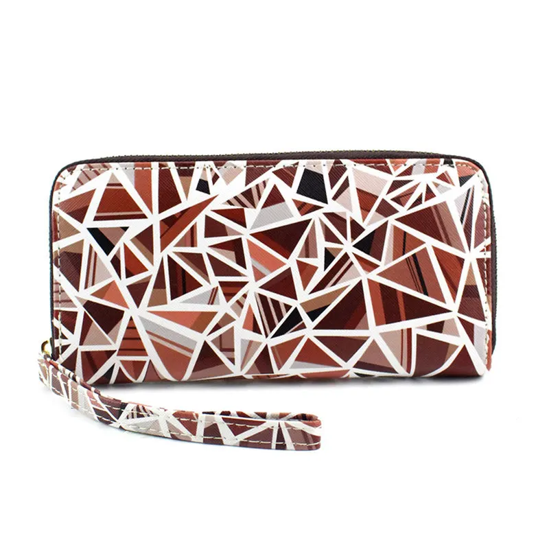 Красочные Печати Женщины Кошелек Кожаный Женский Держателя Карты Сцепления Carteira