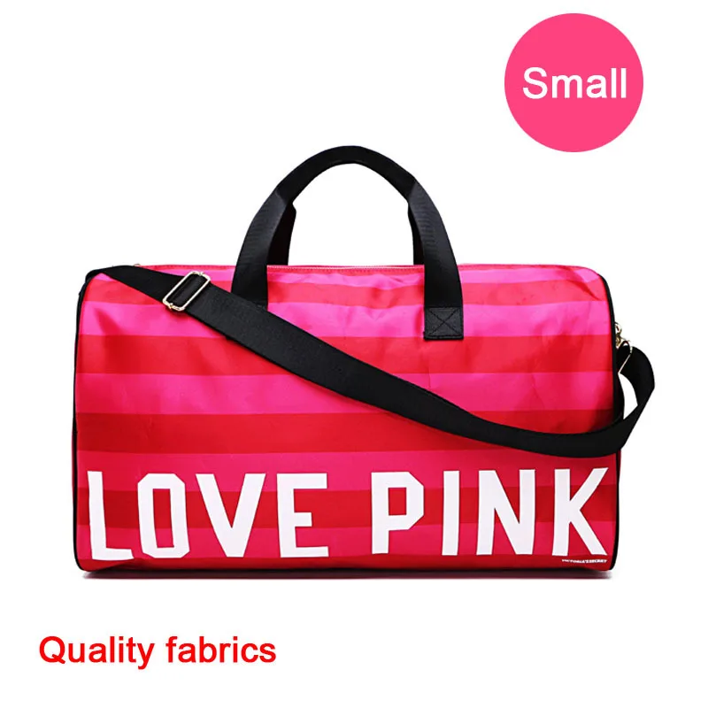 Small Pink Женская спортивная сумка с вышитыми буквами для фитнеса и йоги, спортивная сумка для девушек, спортивная сумка для женщин, спортивная сумка - Цвет: Small Pink