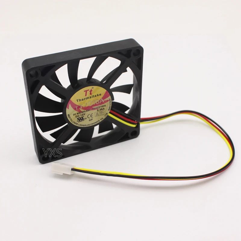FD127010HB 7010 70*70*10 мм 7 см DC 12 В 0.36A Вентилятор охлаждения 3 провода TT-7010A | Электроника