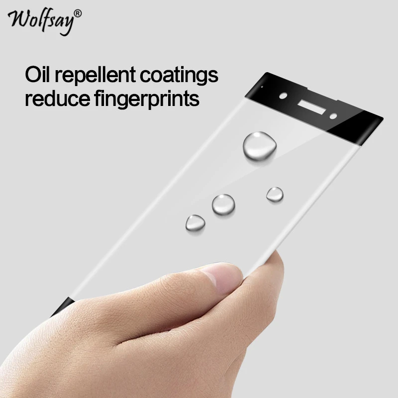 Закаленное стекло Wolfsay 2.5D 9H с полным покрытием для Sony Xperia XA1 Plus Защита экрана