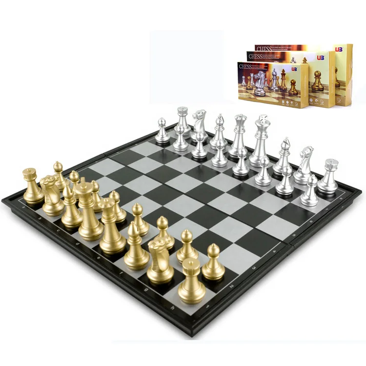 3 размера U3 магнитные золотые и серебряные складные шахматные игры | Спорт
