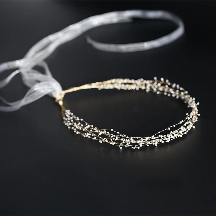 Золотистые хрустальные тиары и Корона со стразами искусственным жемчугом