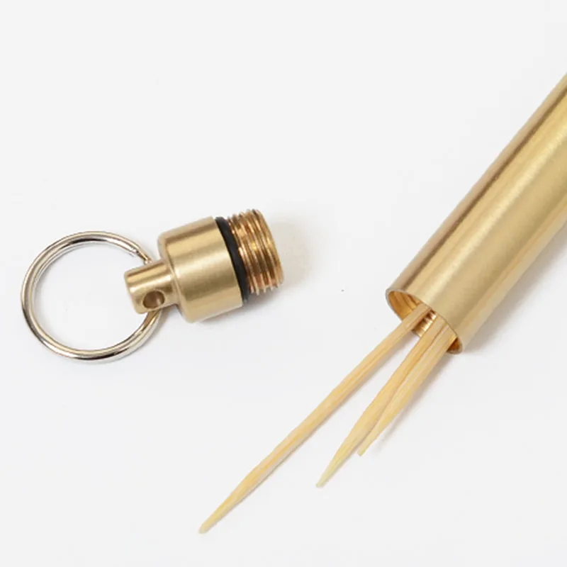 

Wholesale Small Portable Pill Toothpick Sealed Bottle Can defensa personal Outdoor Sports Camping Tactical Equipment