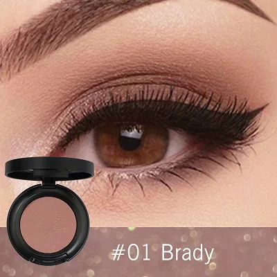 01 Brady KIMUSE Алмазный Блеск Мерцающий Пигмент Тени для век водонепроницаемые Тени Палитра Металлические тени для век Макияж Тени Блеск косметика - Цвет: 01 Brady