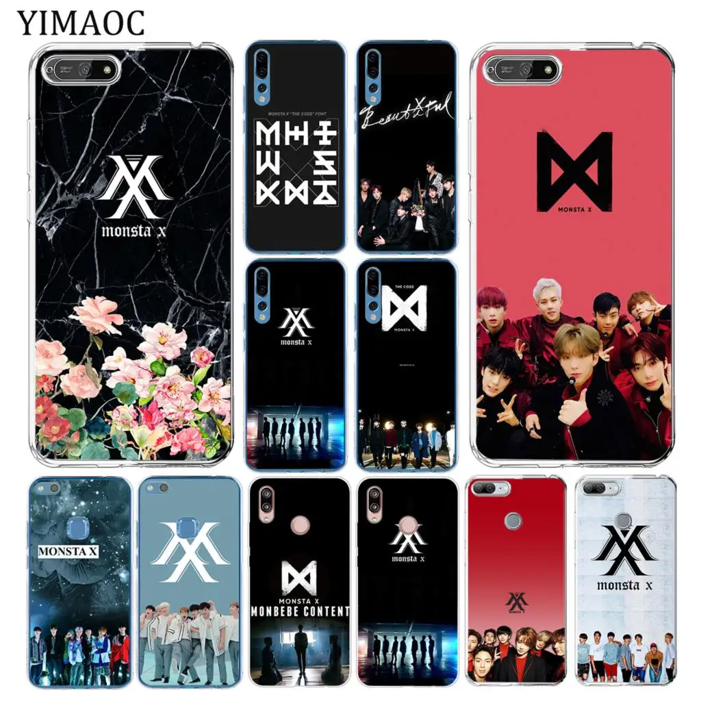 Мягкий силиконовый чехол YIMAOC MONSTAX Monsta X kpop из ТПУ для Huawei Y7 Y6 Y9 Prime 2018 Honor 20 10 8 8C 8X 9X 9