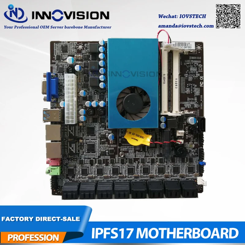 Новая mini itx BTC материнская плата 17*17 IPFS разделенная плата с макс. 17 портами SATA