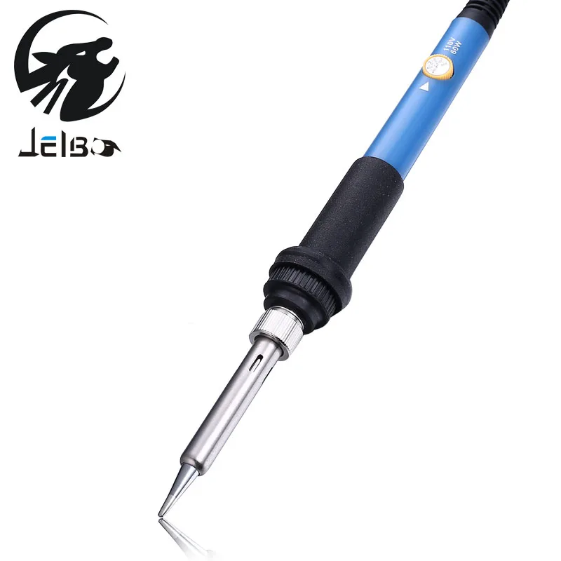 Jelbo US/EU Plug 220V 60W Electric Soldering Iron with regulator Adjustable Temperatur Solder Station Electrical on.Электрический паяльник Jelbo US/EU Plug 220V 60W с регулятором регулируемой температуры Паяльная станция Электрическая.