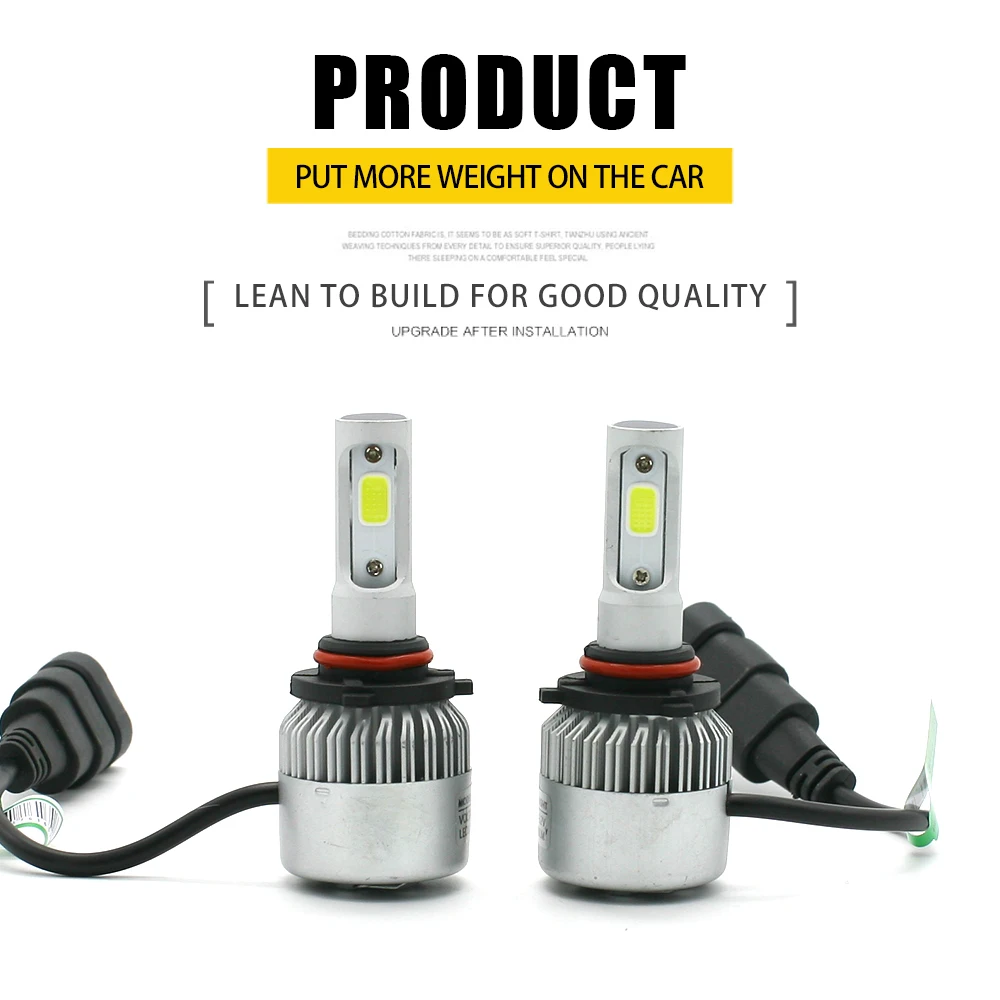 Modifygt S2 H4 led H7 H11 H1 H3 9005 9006 72 Вт 8000LM 6000 К 12 В Автомобильные светодиодные лампы для фар