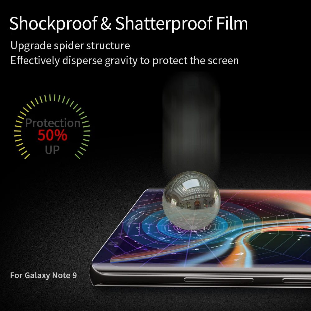 Закаленное стекло Essager 0 3 мм 5D для Samsung Galaxy Note 9 Защита экрана 8 S9 S8 Plus защитная