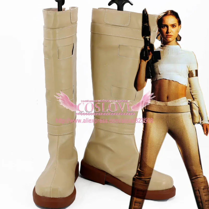 Светильник Padme Amidala Обувь желтого цвета Ботинки для костюмированной вечеринки
